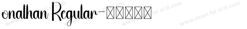 onathan Regular字体转换